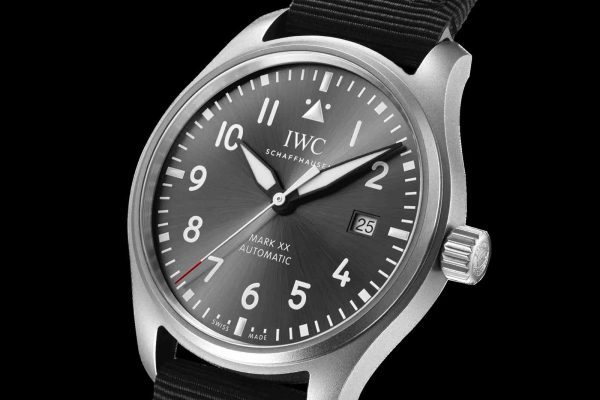 IWC Pilots Watch Mark XX Patrouille Suisse Dial Close Up IWC Pilots Watch Mark XX Patrouille Suisse Dial Close Up