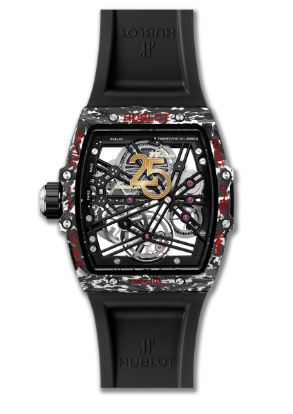 HUBLOT FA 645.02.TTP25 SD HR W BACK CASE 1 HUBLOT SPIRIT OF BIG BANG TOURBILLON 5-DAY POWER RESERVE THE TIME PLACE 25TH ANNIVERSARY