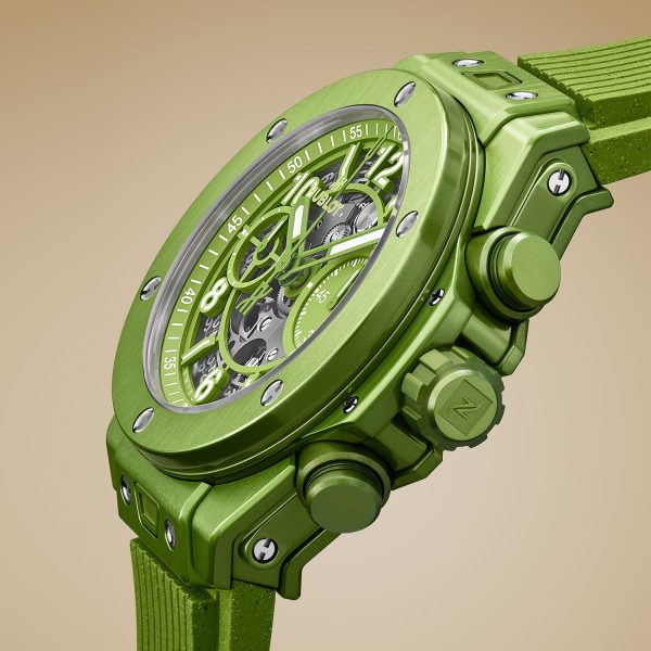 Hublot Big Bang Unico Nespresso Origin watch made from recycled Nespresso aluminium capsules and coffee grounds 7
