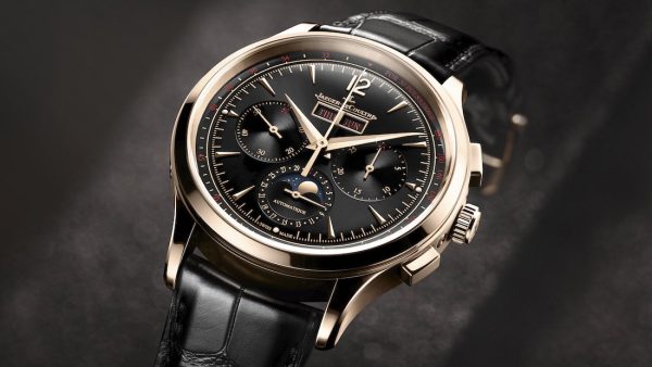 Jaeger LeCoultreMasterControlChronographCalendarPinkGoldBlackDial2