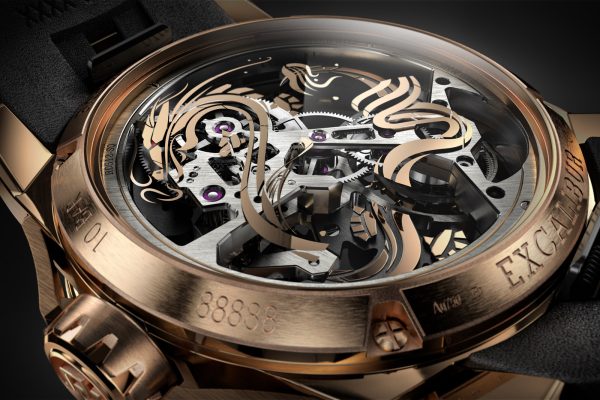 Roger Dubuis Excalibur Dragon Monotourbillon caseback Roger Dubuis Excalibur Dragon Monotourbillon caseback
