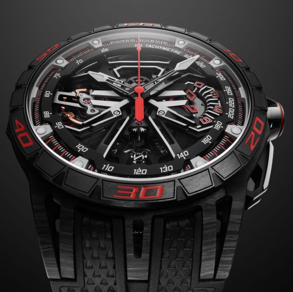 Roger Dubuis Excalibur Spider Flyback Chronograph Watch Carbon Case Sporty Car Watch 10 Roger Dubuis Excalibur Spider Flyback Chronograph Watch Carbon Case Sporty Car Watch 10