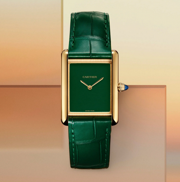 Cartier Tank Louis Cartier Green and Red Lacquered Dials Hand Wound Cartier Tank Louis Cartier Green and Red Lacquered Dials Hand Wound